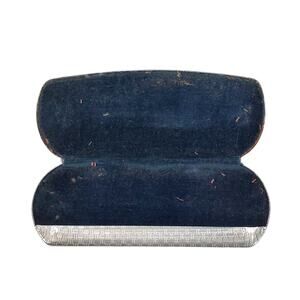 American Optical Aluminum Spectacles Glasses Case Vtg Cosplay 5.5"